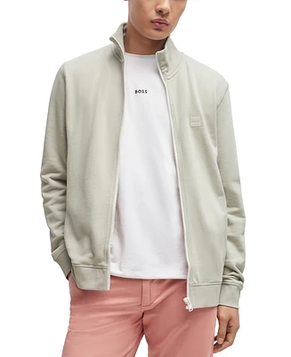 Boss by Hugo Boss Men's Logo Badge Zip-Up Jacket
