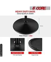 5 Core Mic Stand Pair Round Base Height Adjustable Universal Microphone Mount Stands - Ms Rbl 2PCS