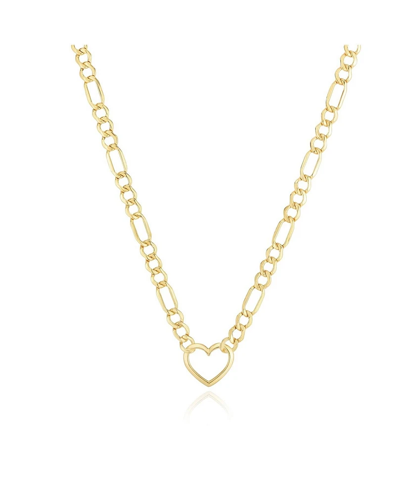 The Lovery Figaro Heart Necklace 14K Gold