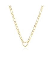 The Lovery Figaro Heart Necklace 14K Gold