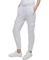 Dkny Sport Women's Studded-Logo Cargo Joggers