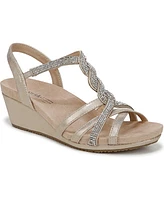 LifeStride Women's Miami Strappy Wedge Sandals