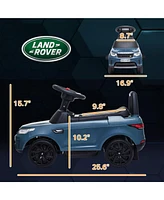 Qaba 2 1 Land Rover Licensed 6V Ride On Car, Sliding Light