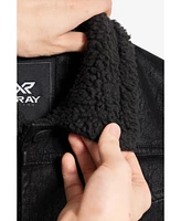 Boy's Faux Suede Ranger Jacket With Shearling Lining