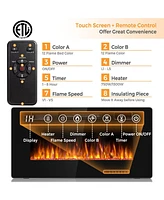 Sugift 36 Inch Ultra Thin Wall Mounted Electric Fireplace