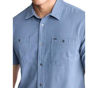 Men's Sagrino Relaxed-Fit Button-Down Utility Shirt