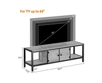gaomon 58 Inch Tv Stand with Storage, Entertainment Center with Adjustable Legs, Mid Century Modern Tv Console up to 65 Inch