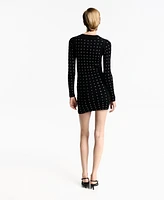 Mango Women's Rhinestone Detail Knitted Dress