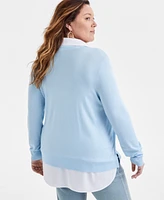 Style & Co Plus Twofer Sweater, Created for Macy's