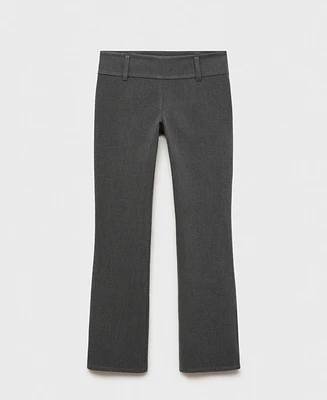 Mango Women's Low-Rise Flared Pants