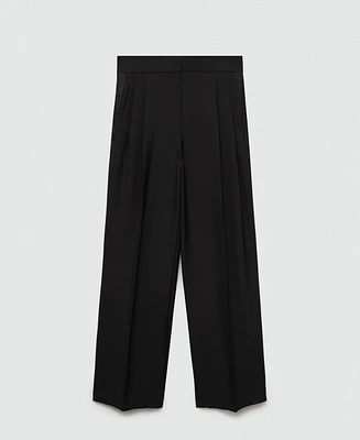 Mango Women's Straight-Fit Suit Pants