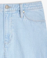 On 34th Women's Split-Seam Denim Midi Skirt, Exclusively at Macy's