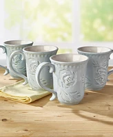 Fitz and Floyd Toulouse Mugs, Set of 4