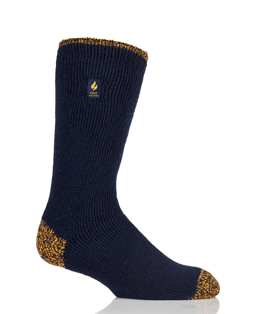 Heat Holders Men's Lite Worxx Hank Contrast Crew Sock