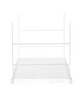 Rubbermaid 24" Universal Closet Steel Wire Added Storage Hanging Shelf (2 Pack)