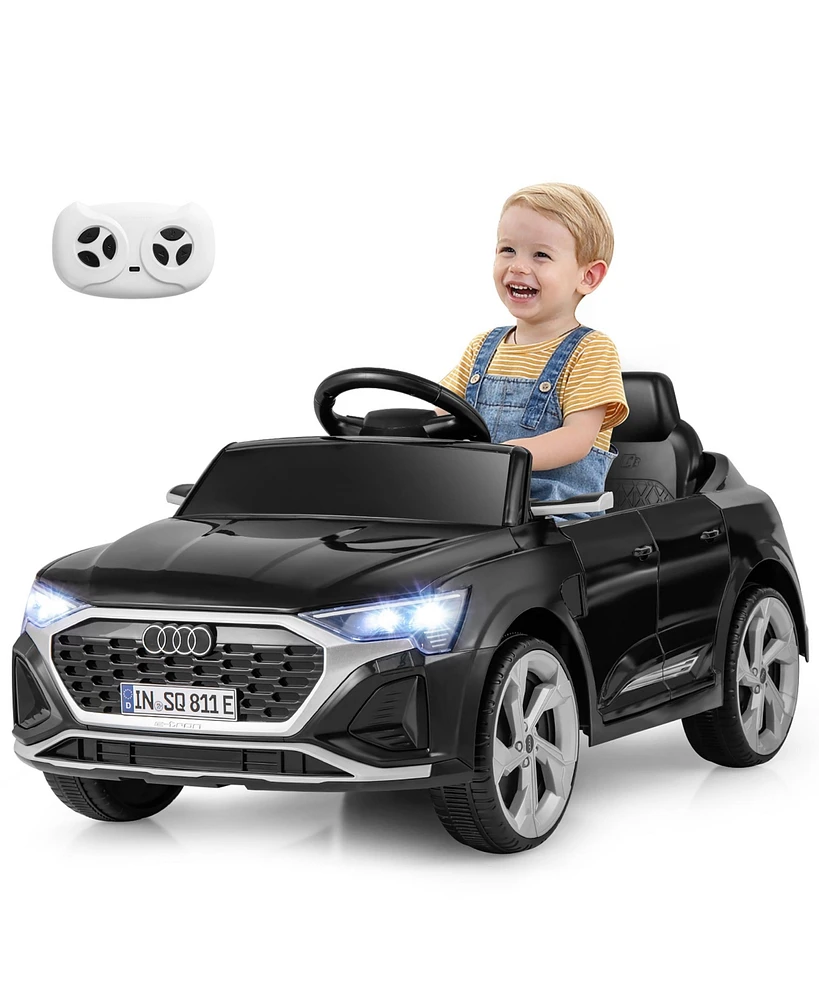 Gymax 12V Kids Ride On Car w/Remote Control 4 Wheels Suspension 3 Speeds Led Headlight