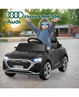 Gymax 12V Kids Ride On Car w/Remote Control 4 Wheels Suspension 3 Speeds Led Headlight