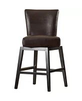 The Pop Home Swivel Counter Stool (1PK), Stylish Upholstered Chair for Kitchen,Home Bar,or Living Room-The