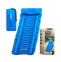 SereneLife Ultralight Sleeping Pad with Carrying Bag, Compact & Lightweight, Blue