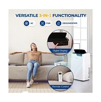 SereneLife Portable Air Conditioner, 14000 Btu, Dehumidifier & Fan Modes