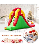Gouun Inflatable Water Slide Bounce House with Climbing Wall Jumper and 480W Blower