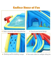 Gouun Inflatable Water Slide Bounce House with Water Cannon and 950W Blower