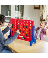 Gouun Jumbo 4-to-Score Connect Game Set with Carrying Bag and 42 Coins