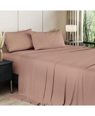 4 Piece Deep Pocket Rayon From Bamboo Cooling Sheet Set
