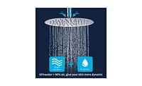 Slickblue Wall-Mounted Shower Faucet Combo Set Rainfall Shower Head & Handheld