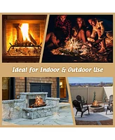 Gouun 18 Inch Fireplace Grate for Outdoor Fire Pit-s