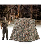 Gouun 360 One Way See Through Ground Hunting Blind for Deer and Turkey Hunting