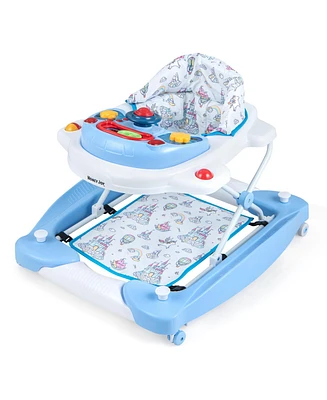 Gouun 6 in 1 Foldable Baby Walker with Adjustable Height