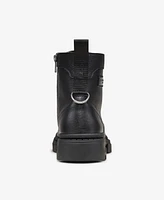 Karl Lagerfeld Paris Men's Pebble Grained Leather Apron Toe Work Boot