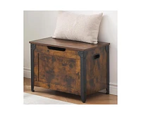 gaomon Storage Chest, Wooden Storage Trunk, Storage Bench with Safety Hinge and Lift-Top for Entryway, Bedroom