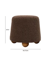 Tov Furniture 18.3" Boucle Stool