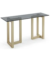 Emila 54" Glass Mix and Match Console Table