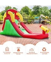 Gouun Inflatable Water Slide Bounce House with Climbing Wall and Jumper with 550W Blower