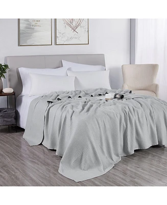 Doz by Sijo Doz Waffle Blanket 50% Bamboo Viscose 50% Cotton, Lightweight, Ultra Soft, Breathable