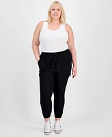 Madden Girl Trendy Plus Luxe Cargo Jogger Pants