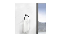 Slickblue Bathroom Hardware Set, 6-Piece Towel Bar Set Thickened Space Aluminum