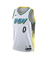 Nike Men's and Women's White Tyrese Haliburton Indiana Pacers 2024/25 City Edition Finished Swingman Jersey