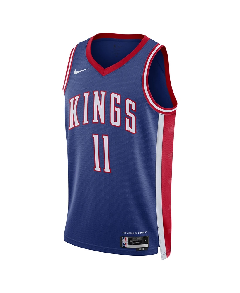 Nike Men's and Women's Blue Domantas Sabonis Sacramento Kings 2024/25 City Edition Finished Swingman Jersey