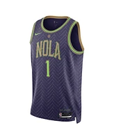 Nike Men's and Women's Purple Zion Williamson New Orleans Pelicans 2024/25 City Edition Finished Swingman Jersey