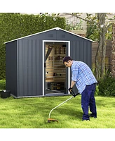 Gouun Outside Storage Shed with Lock Air Window