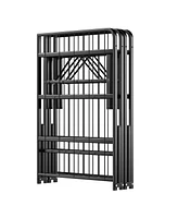 Gouun Queen Size Foldable Metal Platform Bed with Tool-Free Assembly-Queen size