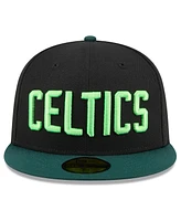 New Era Men's Black Boston Celtics 2024/25 City Edition 59FIFTY Fitted Hat