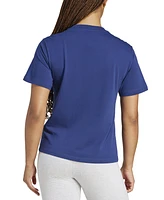 adidas Women's Short-Sleeve Cotton Crewneck Logo T-Shirt