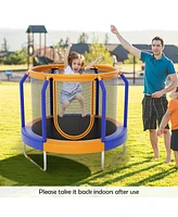 Gouun Mini Trampoline with Enclosure and Heavy-duty Metal Frame