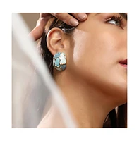 Sohi Women's The Veined Stud Earrings