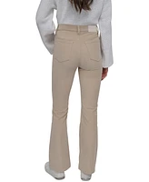 Dkny Jeans Women's Corduroy Cord High-Rise Flare Pants 